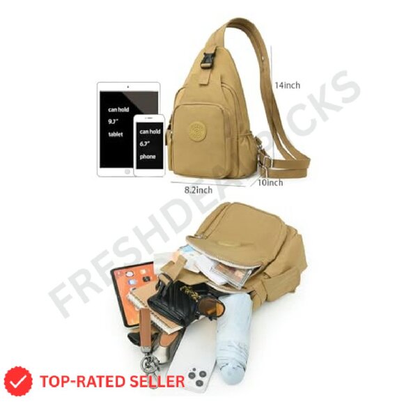 Convertible Sling Backpack Purse Anti-Theft Travel Daypack Casual Chic - Picture 3 of 7